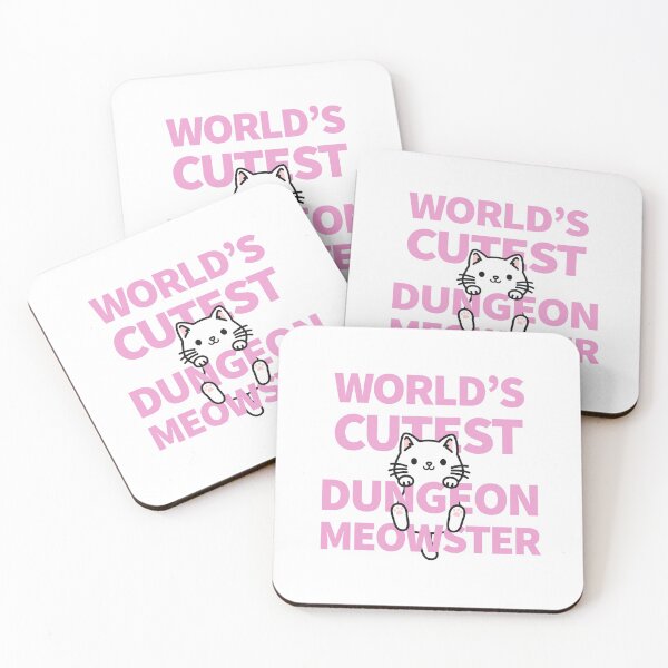 Item preview, World's Cutest Dungeon Meowster designed and sold by Cute N' Nerdy Shop.
