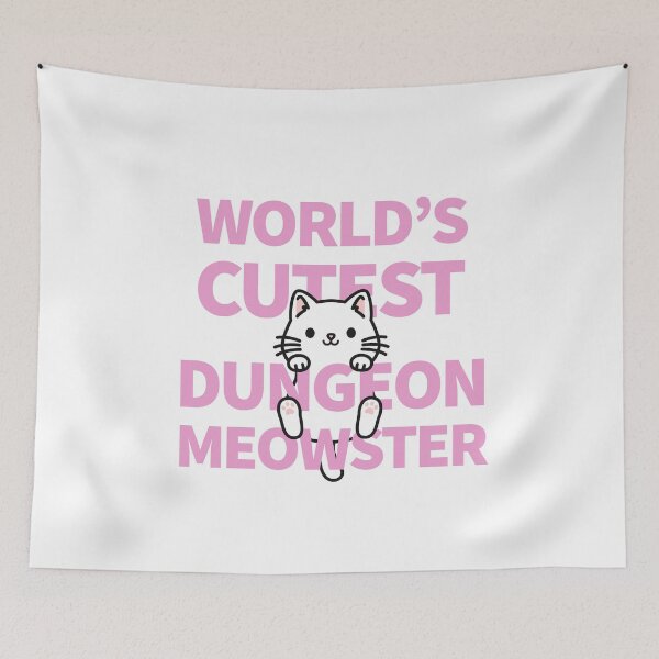 Item preview, World's Cutest Dungeon Meowster designed and sold by Cute N' Nerdy Shop.