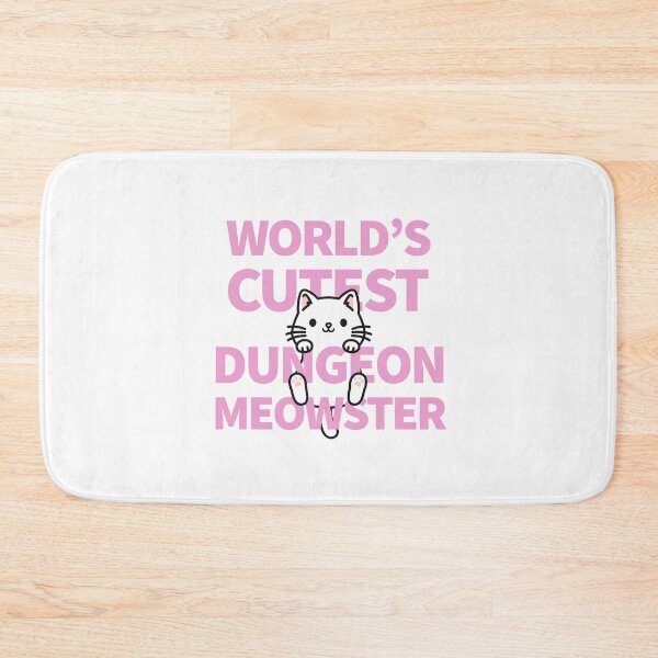 Item preview, World's Cutest Dungeon Meowster designed and sold by Cute N' Nerdy Shop.