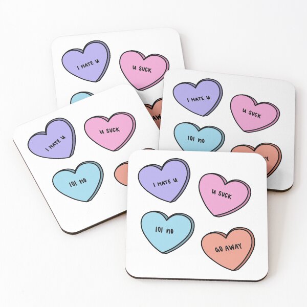 Item preview, Funny Candy Hearts designed and sold by willawalberg.