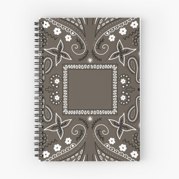 Item preview, Gray paisley bandana pattern designed and sold by AfricanDesign.