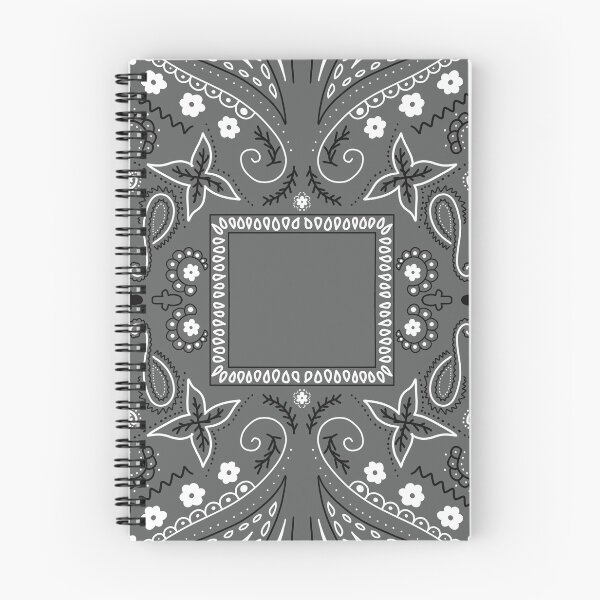 Item preview, Gray paisley bandana pattern designed and sold by AfricanDesign.
