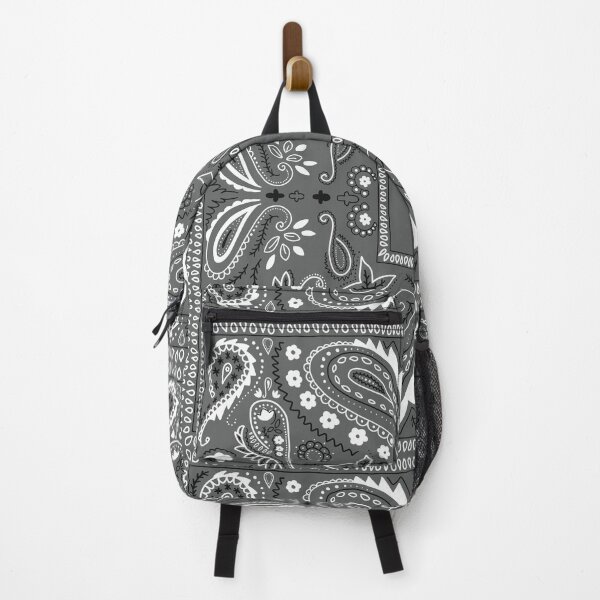 Item preview, Gray paisley bandana pattern designed and sold by AfricanDesign.