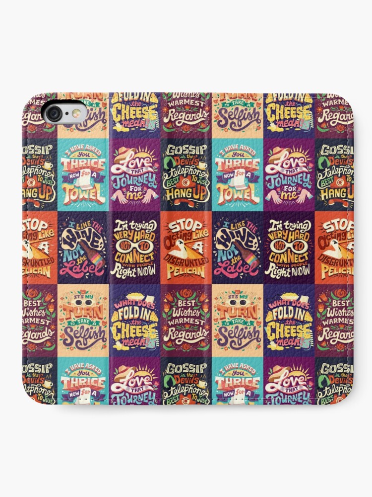 Alternate view of SC Collage iPhone Wallet