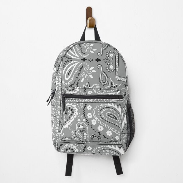 Item preview, Gray paisley bandana pattern designed and sold by AfricanDesign.