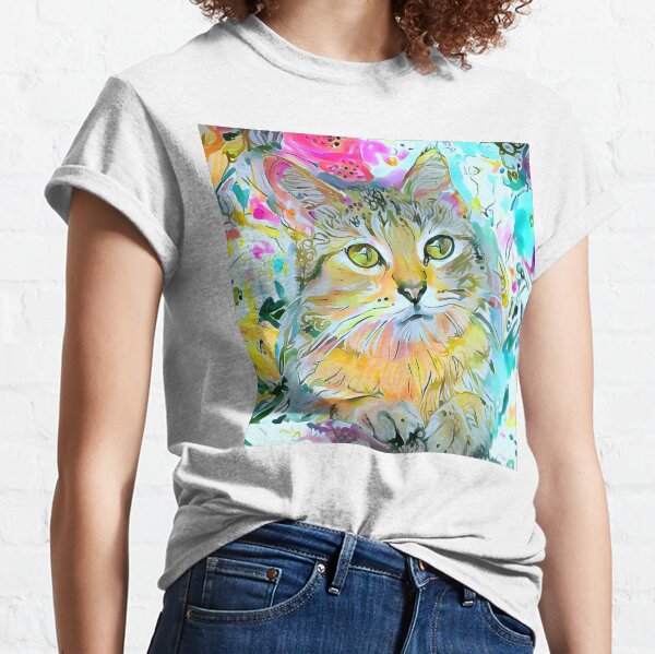 Miss Kitty in the Garden Classic T-Shirt