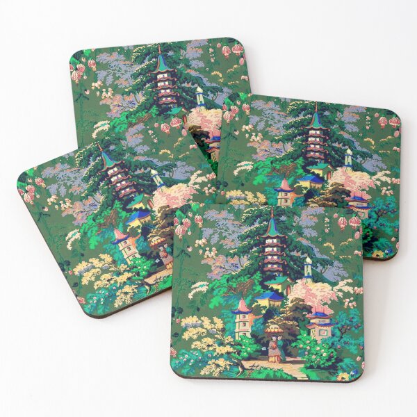 Item preview, Antique Chinoiserie Wallpaper designed and sold by Kristina  Sale.