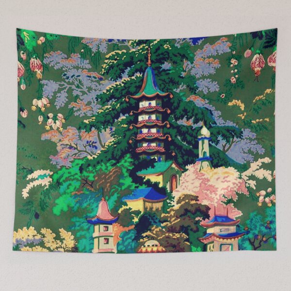 Item preview, Antique Chinoiserie Wallpaper designed and sold by Kristina  Sale.