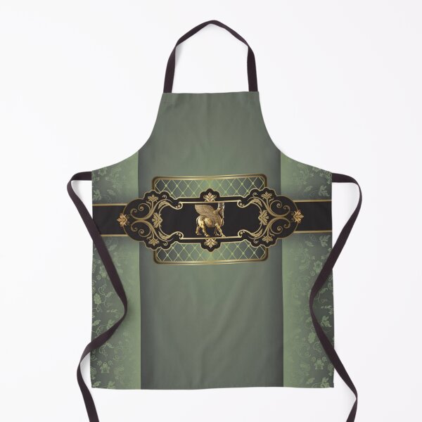 Item preview, Assyrian Golden WInged Bull designed and sold by doniainart.