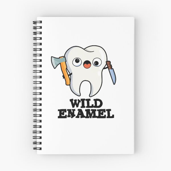 Item preview, Wild Enamel Funny Wild Animal Tooth Puns  designed and sold by punnybone.