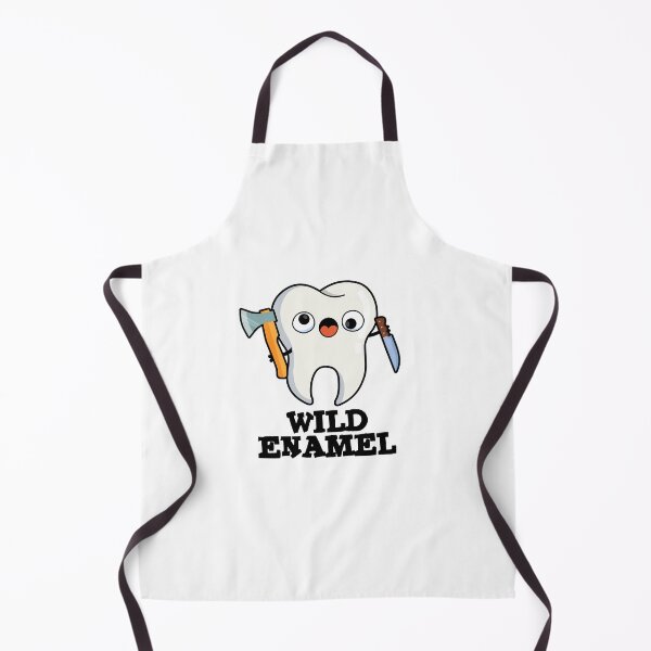 Item preview, Wild Enamel Funny Wild Animal Tooth Puns designed and sold by punnybone.