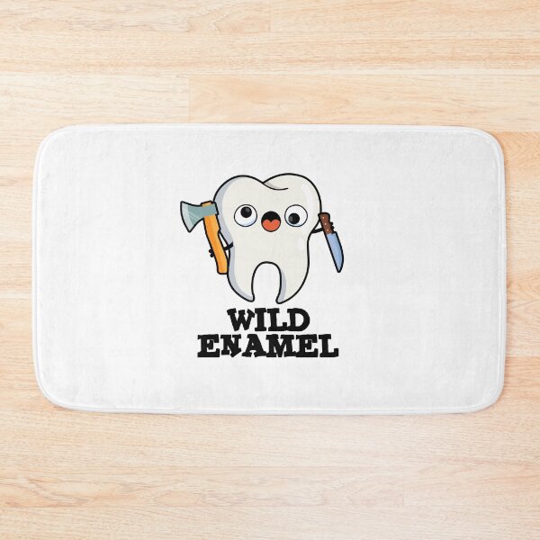 Item preview, Wild Enamel Funny Wild Animal Tooth Puns  designed and sold by punnybone.