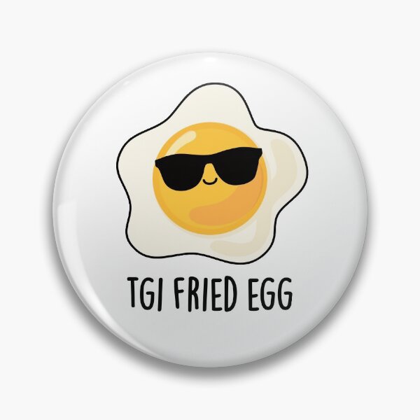 Item preview, TGI Fried Egg Funny Food Puns  designed and sold by punnybone.