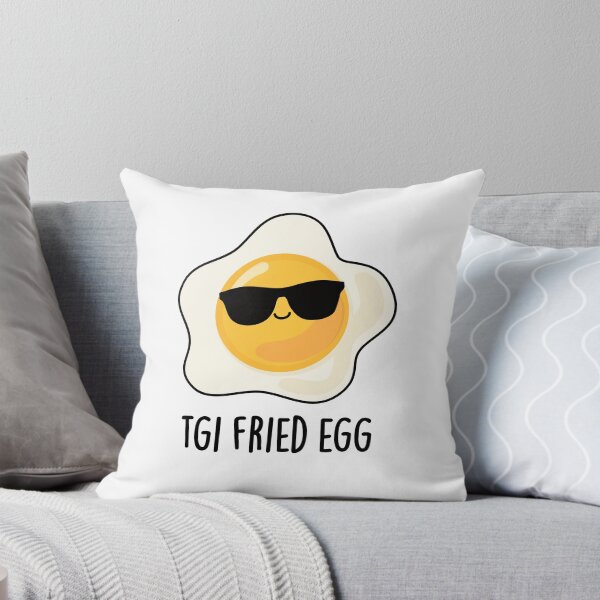 Item preview, TGI Fried Egg Funny Food Puns  designed and sold by punnybone.