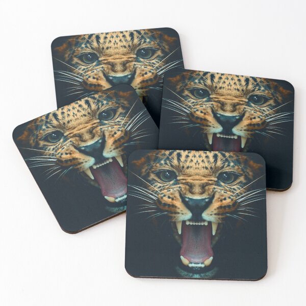 Item preview, Wild cat fierce face designed and sold by Magdalineshop.