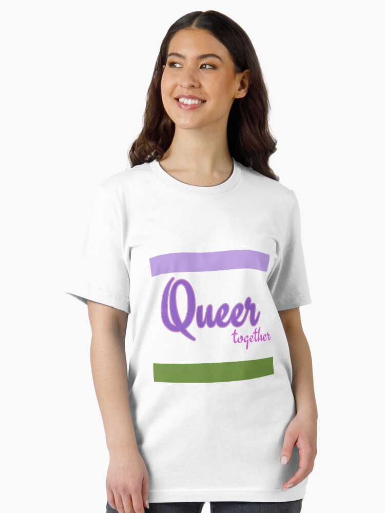 Thumbnail 2 of 7, Essential T-Shirt, Queer Together designed and sold by somebasic.