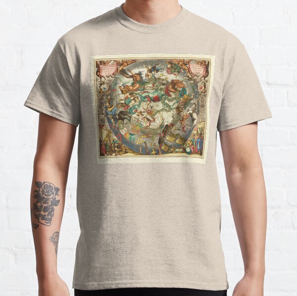 Star Chart of the Southern Sky - Andreas Cellarius Classic T-Shirt