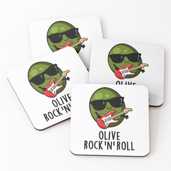 Item preview, Olive Rock And Roll Funny Rocker Olive Puns  designed and sold by punnybone.