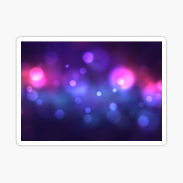 Neon City Lights Sticker