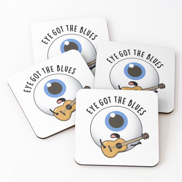 Item preview, Eye Got The Blues Funny Eyeball Music Puns  designed and sold by punnybone.