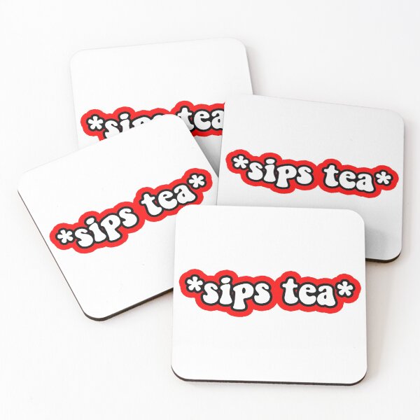 Item preview, Sips Tea shirt sticker merch designed and sold by Joni77.