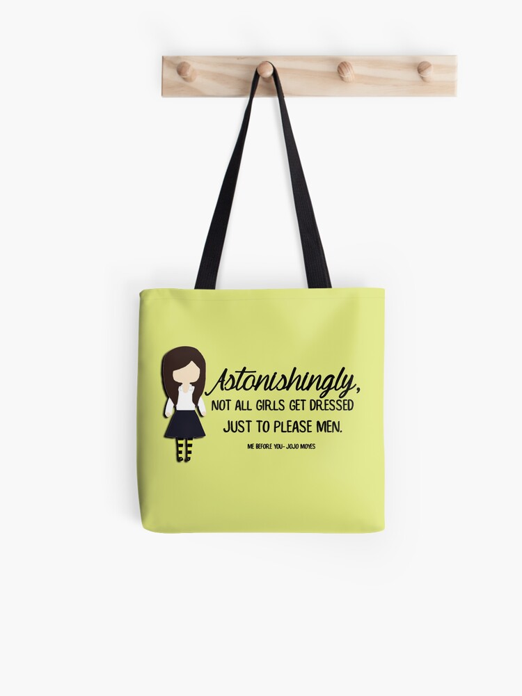 Louisa Clark Ich Vor Dir Jojo Moyes Stofftasche Von Alenaprior Redbubble