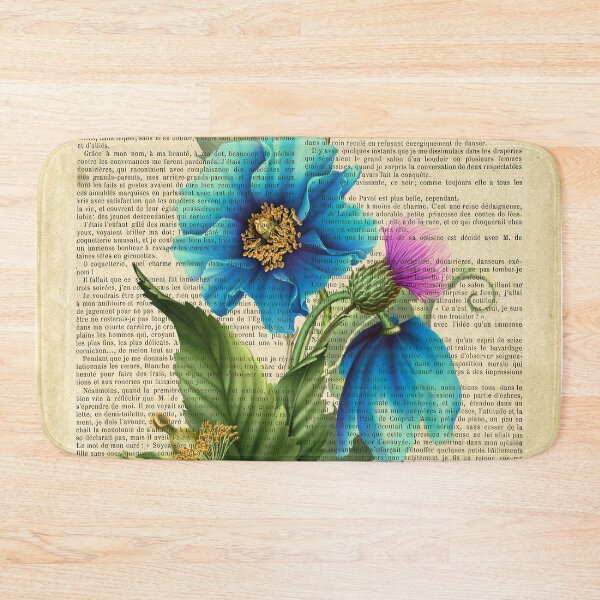 Item preview, Botanical print - Blue garden flowers designed and sold by Red Witch Art.