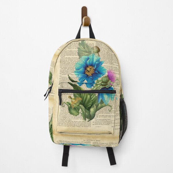 Item preview, Botanical print - Blue garden flowers designed and sold by Red Witch Art.
