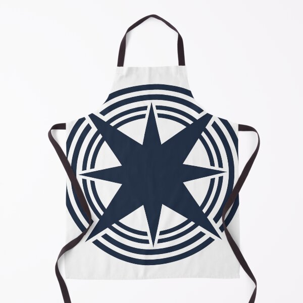 Item preview, Antique Blue Compass With Two Circles Emblem designed and sold by Dator.