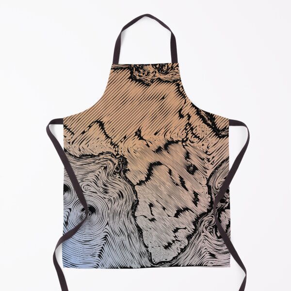 Item preview, Africa Fantasy-Style Map - Artistic Digital Copper Engraving designed and sold by Dator.