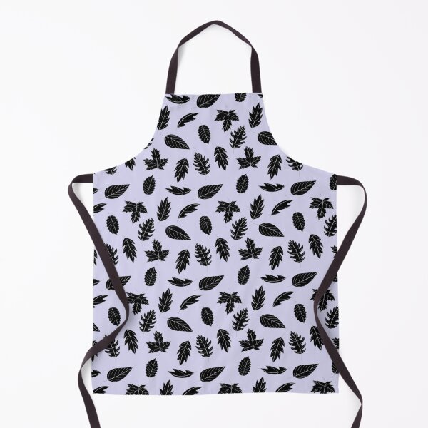Item preview, Leaves Pattern - Grey and Black on Blue designed and sold by A2Gretchen.