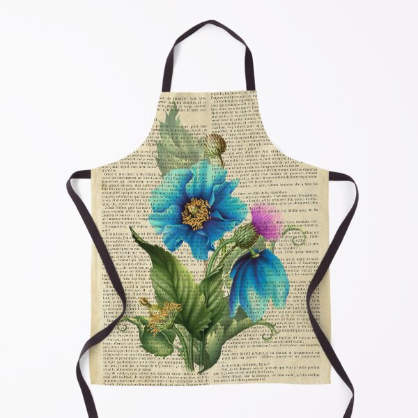 Item preview, Botanical print - Blue garden flowers designed and sold by Red Witch Art.