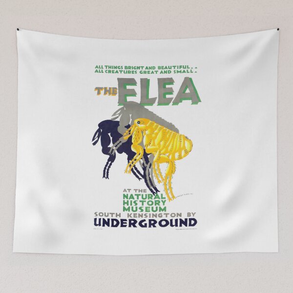 Item preview, 1926 The Flea At The Natural History Museum Poster designed and sold by retrographics.