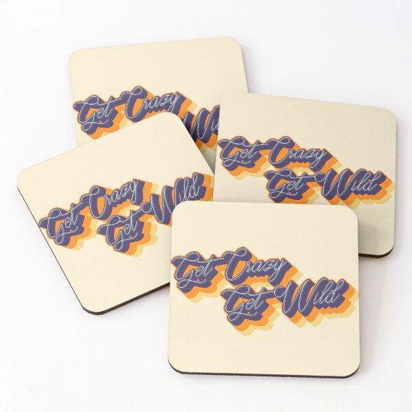 Item preview, Get crazy, get wild text in purple and orange designed and sold by enriquepma.