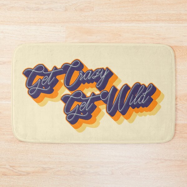 Item preview, Get crazy, get wild text in purple and orange designed and sold by enriquepma.