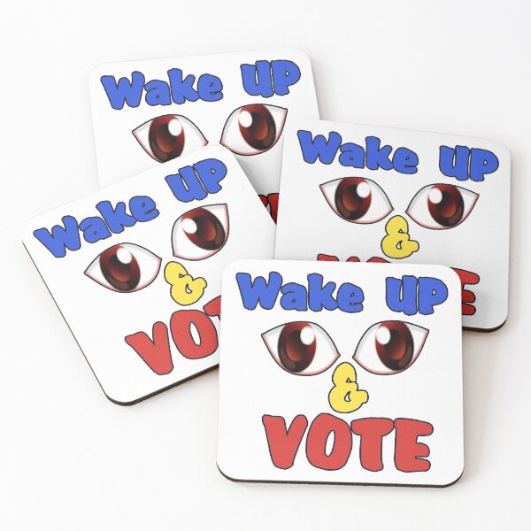 Item preview, Wacky & Fun “WAKE UP & VOTE”, Wacky Birdie designed and sold by Joanenices.