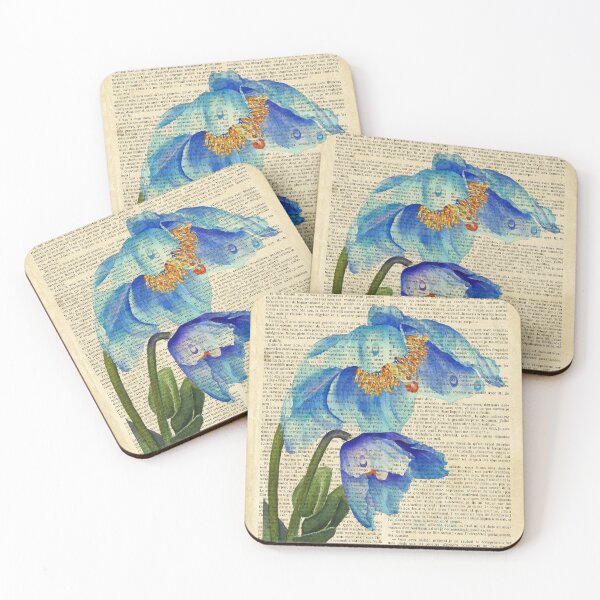 Item preview, Botanical prints - blue spring flowers designed and sold by Red Witch Art.