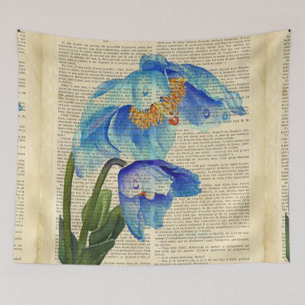 Item preview, Botanical prints - blue spring flowers designed and sold by Red Witch Art.
