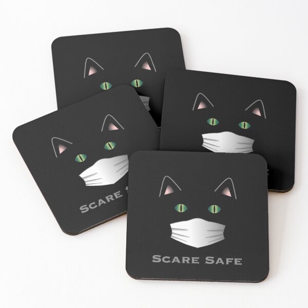 Item preview, Scare Safe Halloween Cat with Mask designed and sold by HappyThoughts85.