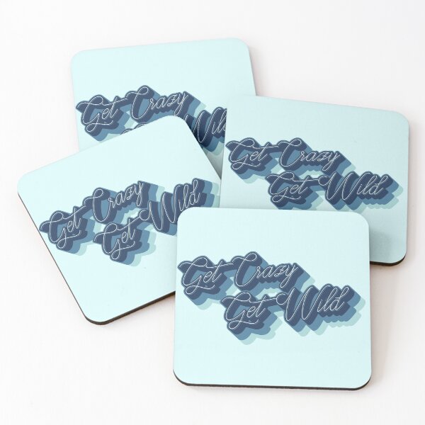 Item preview, Get crazy, get wild text in royal blue designed and sold by enriquepma.