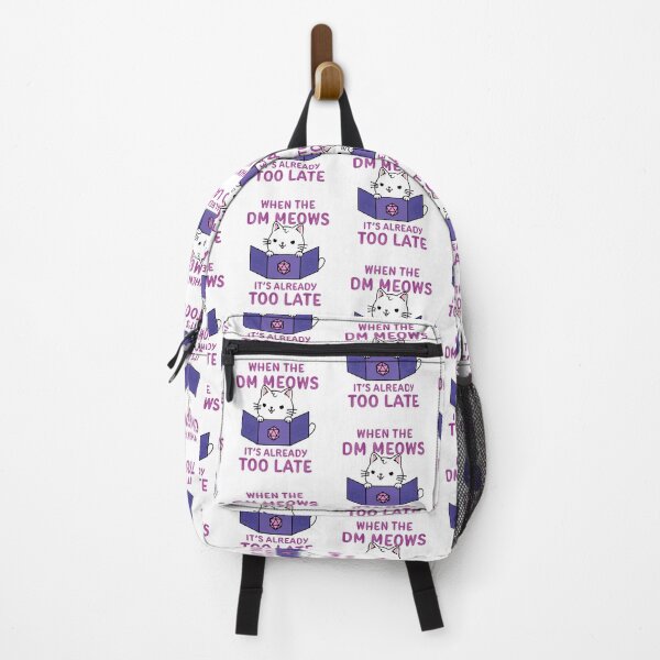 Item preview, When the DM Meows It's Already Too Late designed and sold by Cute N' Nerdy Shop.