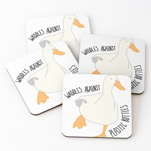 Item preview, Waddles Against Plastic Bottles designed and sold by buckal.