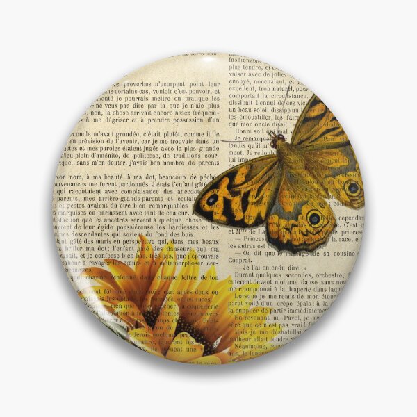 Item preview, Botanical print - Sunflower and butterfly designed and sold by Red Witch Art.