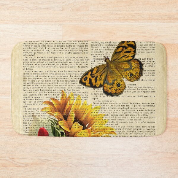Item preview, Botanical print - Sunflower and butterfly designed and sold by Red Witch Art.