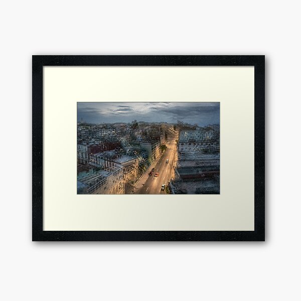 Cuban night abstract Framed Art Print