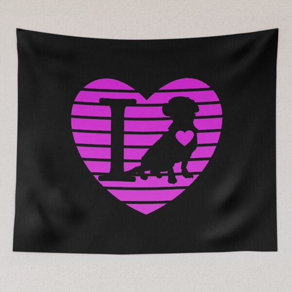 Artikelvorschau, Ich liebe meinen Hund Design Pink entworfen und verkauft von BeaQueen.