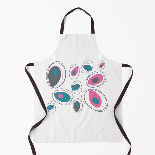Item preview, Mid Century Modern Abstract Design Teal Gray Pink Retro, MCM designed and sold by funnytshirtemp.