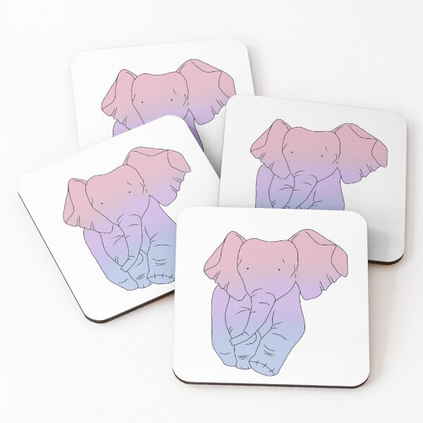 Item preview, Pastel Bi Elephant designed and sold by lovelylynart.