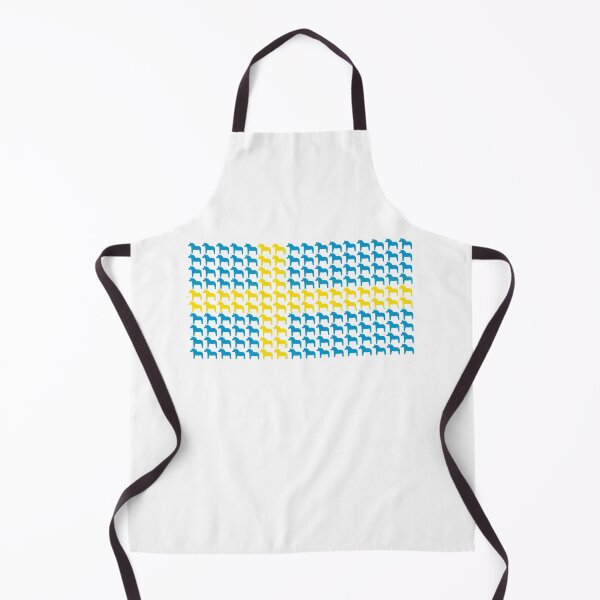 Item preview, Dala Horse Swedish Flag Dalecarlian Horses Nordic Sweden designed and sold by funnytshirtemp.