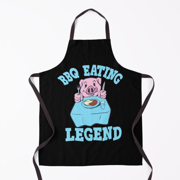 Item preview, Funny BBQ Lover Eating Legend Hungry Pig Barbecue Foodie Barbeque designed and sold by funnytshirtemp.